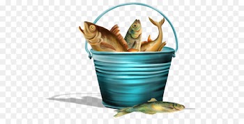 Fish hook Angling Fishing - A bucket of fish 