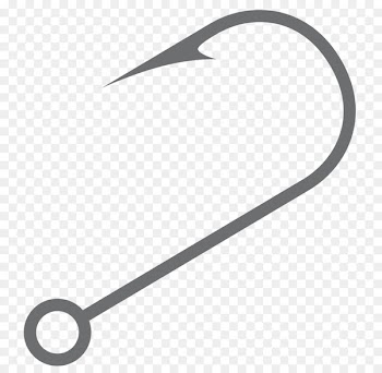 Fish hook Fishing Angling - Vector cartoon fishing hook 