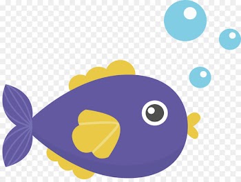 Fish Illustration - Fish spitting bubbles 
