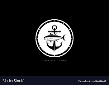 fish logo seafood brand icon