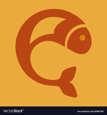 Fish logo template creative symbol of fishing vector image