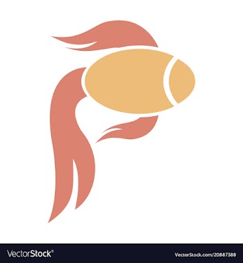 Fish logo template creative symbol of fishing vector image