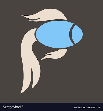 Fish logo template creative symbol of fishing vector image