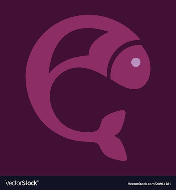 Fish logo template creative symbol of fishing vector image