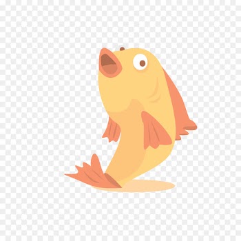 Fish Sea Flat design Illustration - Flat pink fish 