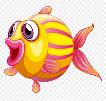 Fish Seashell Clip art - Hand-painted color cartoon fish bigeye 