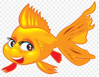 Fish Veiltail Cartoon Gold Clip art - shrimps 