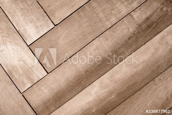 Fishbone patterned floor
