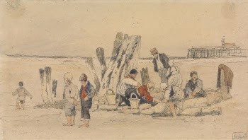 Fisherfolk on the Beach, Ostend | Free Photo - rawpixel