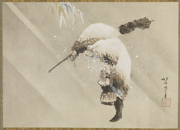 Fisherman Carrying His Net in the Snow | Free Photo - rawpixel