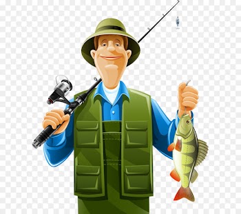 Fisherman Fishing rod Cartoon - Fishing master 