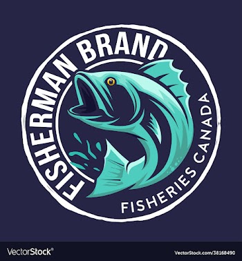 fisherman logo design template