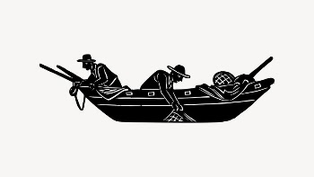 Fishermen collage element, drawing illustration | Free Vector Illustration - rawpixel