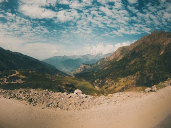 Fisheye Photography of Mountain Range