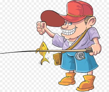 Fishing Cartoon Fisherman Drawing - Fish catch 