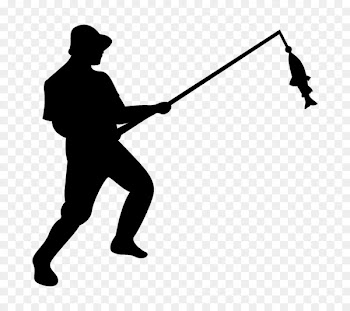 Fishing Fisherman Silhouette Clip art - Fishing 