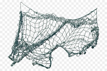 Fishing net Wedding invitation - Fishing net material 