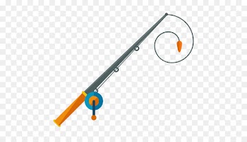 Fishing rod Angling Icon - A fishing rod 