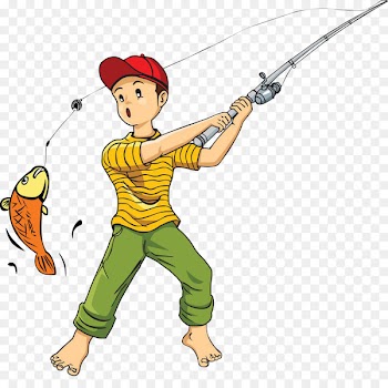 Fishing rod Cartoon Clip art - Catch fish 