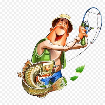 Fishing rod Cartoon Fisherman - Cartoon fishing man 