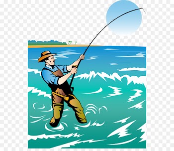 Fishing rod Fisherman Clip art - Vector Fishing 
