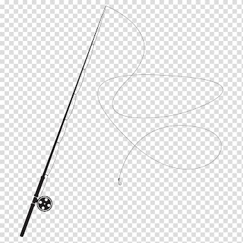 Fishing rod Fishing line Fishing tackle Fishing float, Fishing rod fishing line transparent background PNG clipart