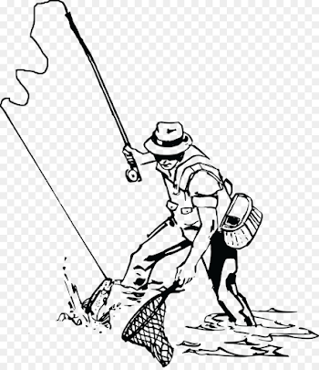 Fishing Rods Fisherman Fly fishing Clip art - Fishing png download ...