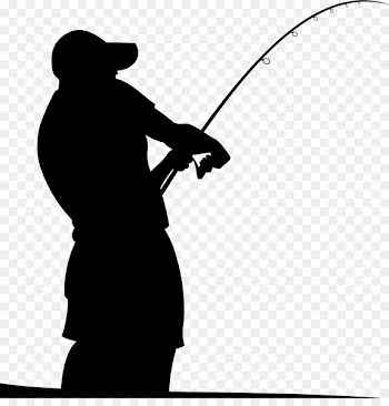 Fishing Rods Fisherman Silhouette - Fishing 