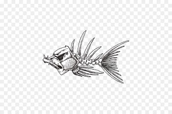 Fishing Skeleton Car Silver - fishbone streamer 