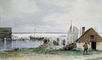 Fishing spot at blekinge, 1880 | Free Photo - rawpixel