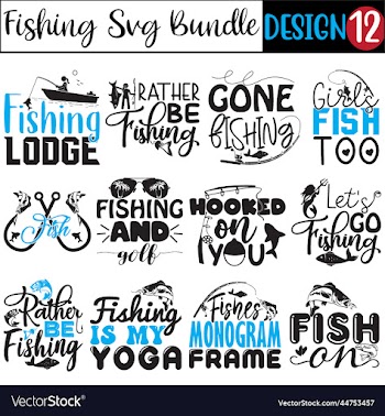 fishing svg bundle