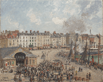 Fishmarket (1902) by Camille Pissarro. | Free Photo - rawpixel