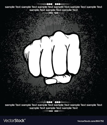 Fist background vector image