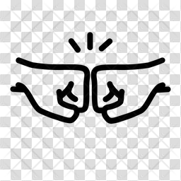 Fist Bump Icon of Line style - Available in SVG, PNG, EPS, AI ...