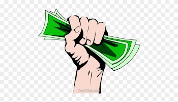 Fist Clipart Money - Hand Full Of Money