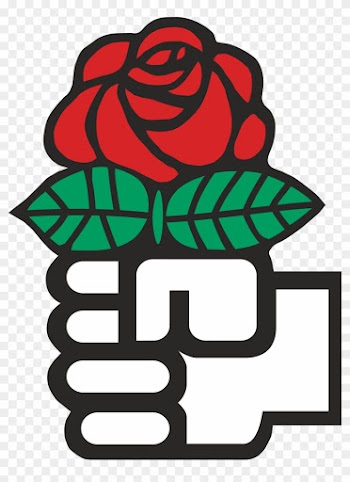 Fist Clipart Socialism - Red Rose Socialism