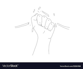 Fist vector image