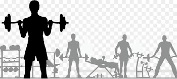 Fitness centre Free content Clip art - Fitness silhouette figures material 