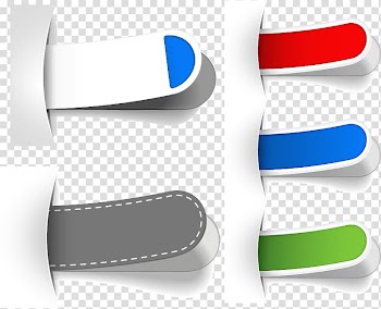 Five assorted-color textiles, Color Tag, Color label design material transparent background PNG clipart