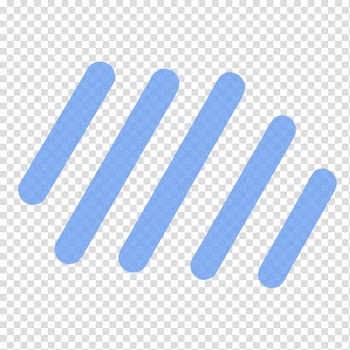 Five blue lines logo transparent background PNG clipart