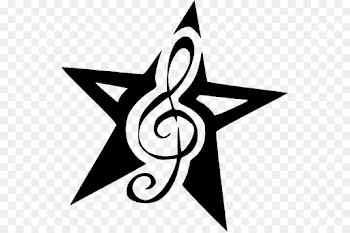 Five dots tattoo Nautical star Clip art - Picture Of G Clef png ...