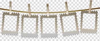 Five gray frames illustration, Al Tramezzo , rope transparent background PNG clipart