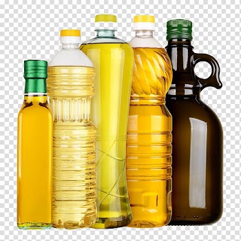 Five oil bottles, Vegetable oil Cooking oil Canola Olive oil, 5 bottles of cooking oil transparent background PNG clipart