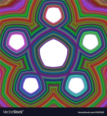 Five part pentagonal infographic template vector image