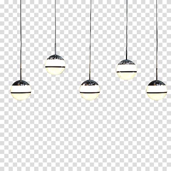 Five pendant lamps illustration, Light fixture Lighting, hanging lights transparent background PNG clipart