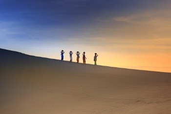 Five People on Desert