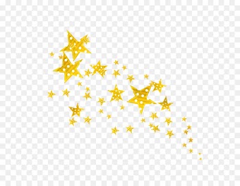 Five-pointed star Gold Yellow - star 