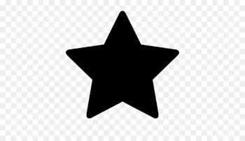 Five-pointed star Silhouette Shape - 5 stars 