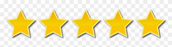 Five-stars - 5 Gold Stars Png
