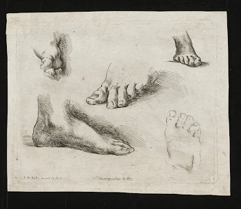 five studies of feet. Original | Free Photo - rawpixel